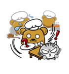 Nemo bear ＆ Moku kitty（個別スタンプ：38）