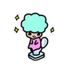 アフロちゃんの日常（個別スタンプ：7）