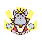 ネコの王様スタンプ（個別スタンプ：22）