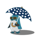 あほ毛ぺんぎん【夏】（個別スタンプ：1）