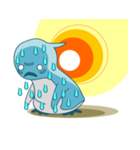 あほ毛ぺんぎん【夏】（個別スタンプ：2）