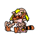 たぬきの親子（個別スタンプ：34）