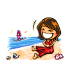 ArtRJ: HAWAII ＆ Surfing (world.var)（個別スタンプ：14）