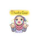 Flower  Hijab（個別スタンプ：7）