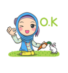 Flower  Hijab（個別スタンプ：18）