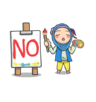 Flower  Hijab（個別スタンプ：19）