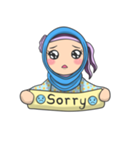 Flower  Hijab（個別スタンプ：21）