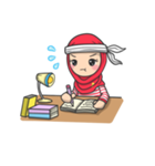 Flower  Hijab（個別スタンプ：30）