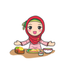Flower  Hijab（個別スタンプ：31）