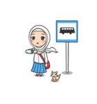 Flower  Hijab（個別スタンプ：34）