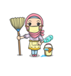 Flower  Hijab（個別スタンプ：38）
