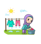 Flower  Hijab（個別スタンプ：39）