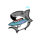 【ホホジロザメ】サメ【ホオジロザメ】（個別スタンプ：4）
