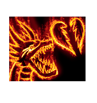 炎のモンスター（ドラゴン、不死鳥、馬）（個別スタンプ：18）