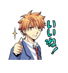 ヒビキノBB～男子校吹奏楽部ライフ～（個別スタンプ：3）