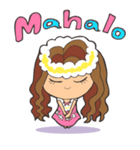 ハワイだいすきアロハちゃん（個別スタンプ：2）