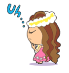 ハワイだいすきアロハちゃん（個別スタンプ：8）