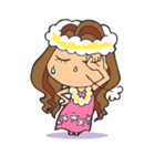 ハワイだいすきアロハちゃん（個別スタンプ：12）