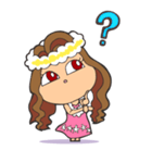 ハワイだいすきアロハちゃん（個別スタンプ：16）