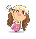 ハワイだいすきアロハちゃん（個別スタンプ：18）