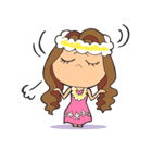 ハワイだいすきアロハちゃん（個別スタンプ：20）
