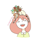 （・H・）女の子と中身（個別スタンプ：1）
