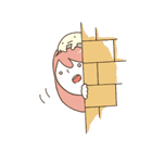 （・H・）女の子と中身（個別スタンプ：5）