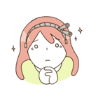 （・H・）女の子と中身（個別スタンプ：10）