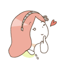 （・H・）女の子と中身（個別スタンプ：11）