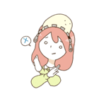 （・H・）女の子と中身（個別スタンプ：13）