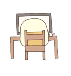 （・H・）女の子と中身（個別スタンプ：17）