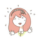 （・H・）女の子と中身（個別スタンプ：24）