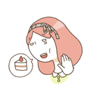 （・H・）女の子と中身（個別スタンプ：26）