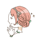 （・H・）女の子と中身（個別スタンプ：29）