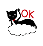 黒猫と女の子（個別スタンプ：10）