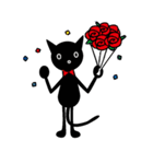 黒猫と女の子（個別スタンプ：12）