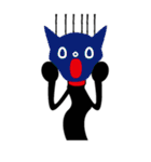 黒猫と女の子（個別スタンプ：13）