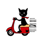 黒猫と女の子（個別スタンプ：16）