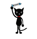 黒猫と女の子（個別スタンプ：40）