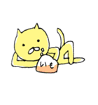 yellow cat（個別スタンプ：14）