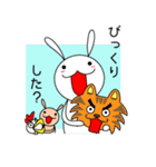 うさぎ生活。（個別スタンプ：4）