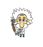 Dr.Einstein is struggling in his lab（個別スタンプ：18）