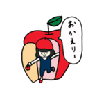 りんごのベレー帽 あっぷるちゃん（個別スタンプ：4）