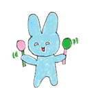 うさぎと私（個別スタンプ：6）