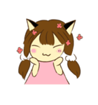 Chacha ＆ Her cats（個別スタンプ：9）