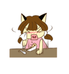 Chacha ＆ Her cats（個別スタンプ：11）