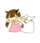 Chacha ＆ Her cats（個別スタンプ：22）