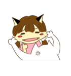 Chacha ＆ Her cats（個別スタンプ：32）