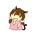 Chacha ＆ Her cats（個別スタンプ：35）