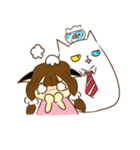 Chacha ＆ Her cats（個別スタンプ：36）